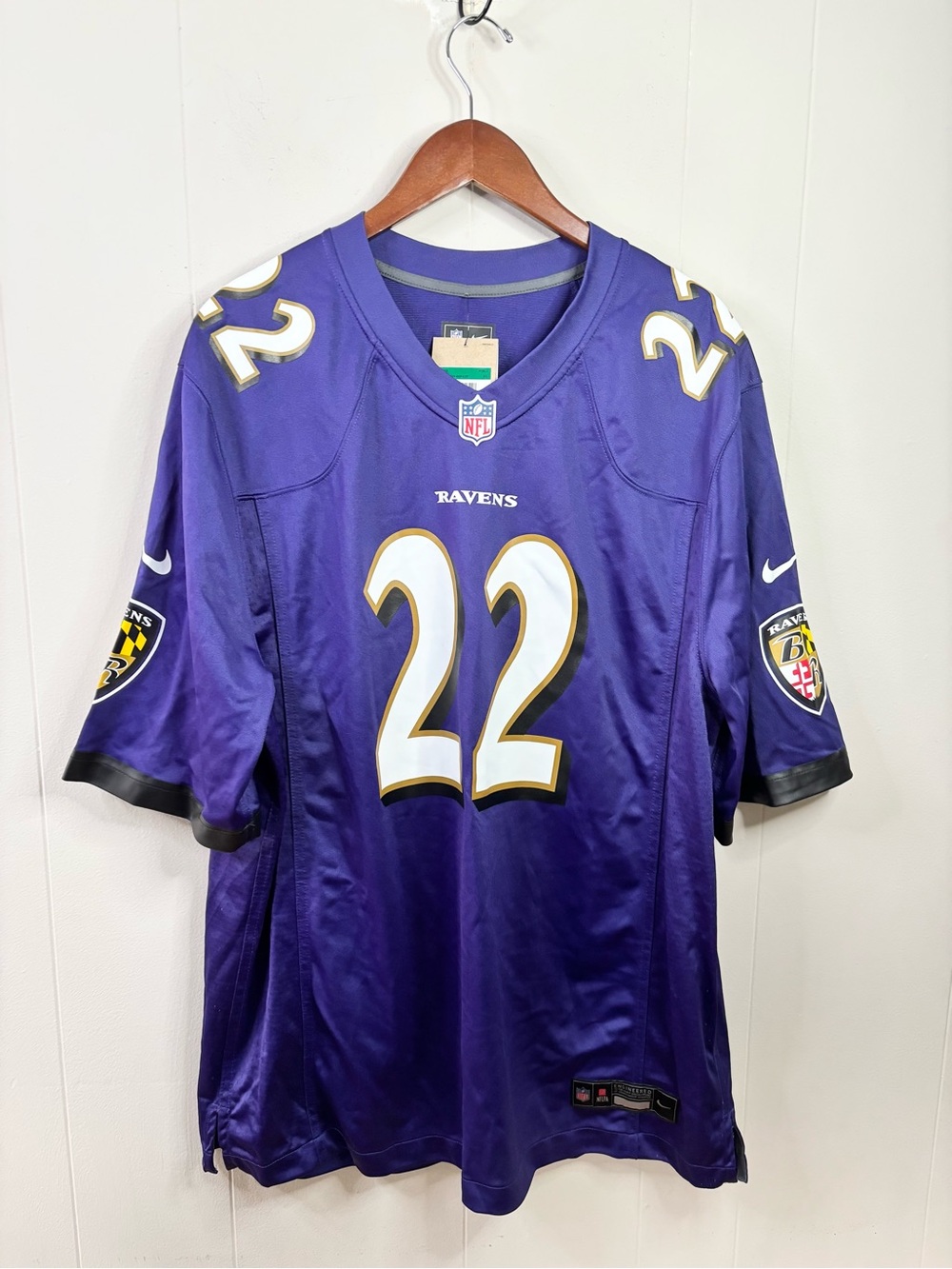 Baltimore Ravens Derrick Henry Nike Purple Game Jersey size XL new men’s loose - Picture 7 of 13